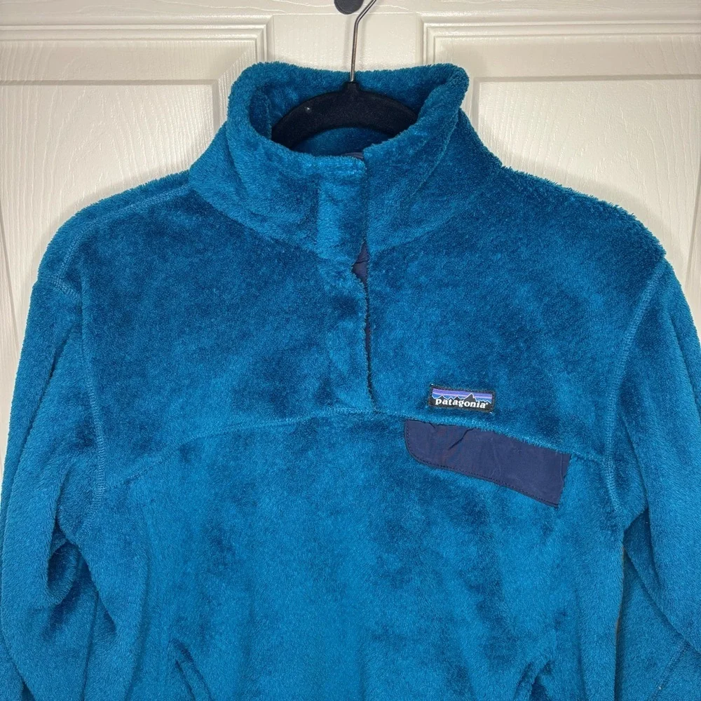 Patagonia Polartec Re-Tool Synchilla Snap T Fleece Pullover
Blue Teal Large - Picture 2 of 10